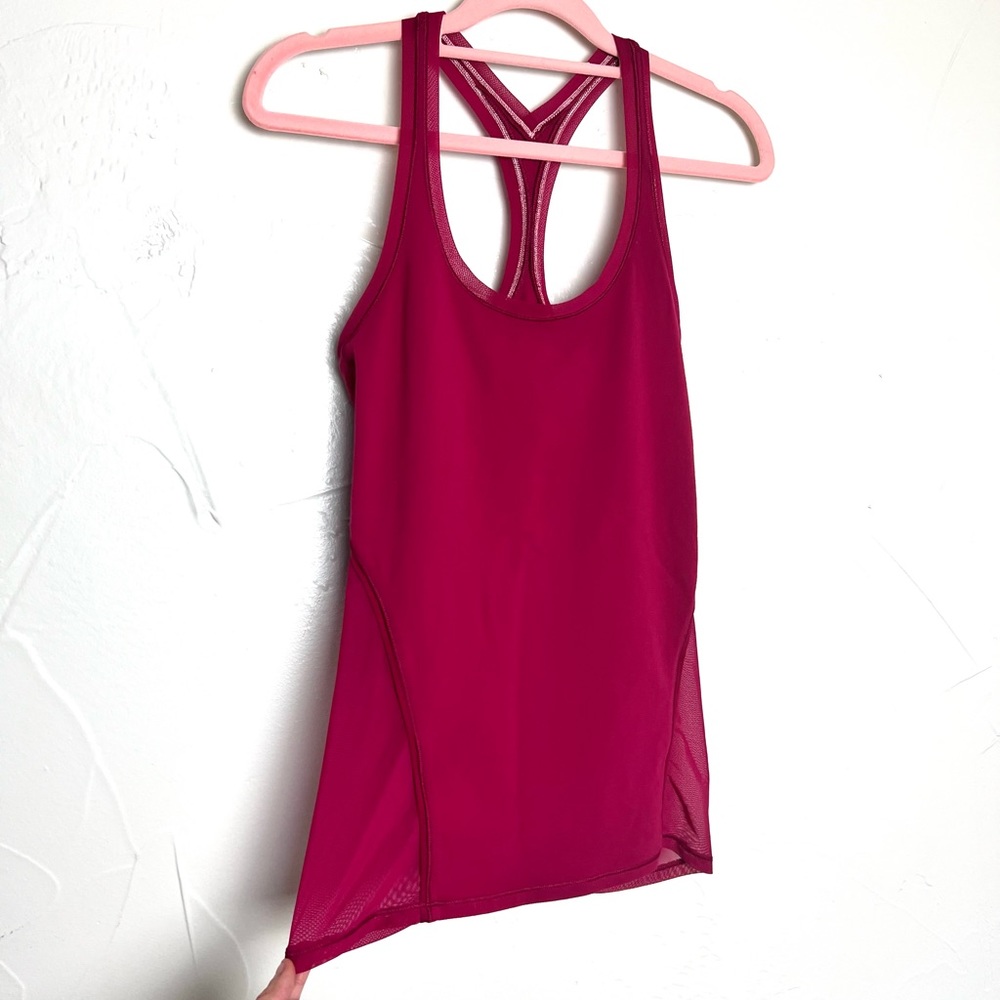 VGUC Lululemon Berry Pink Razorback Tank - Picture 10 of 13